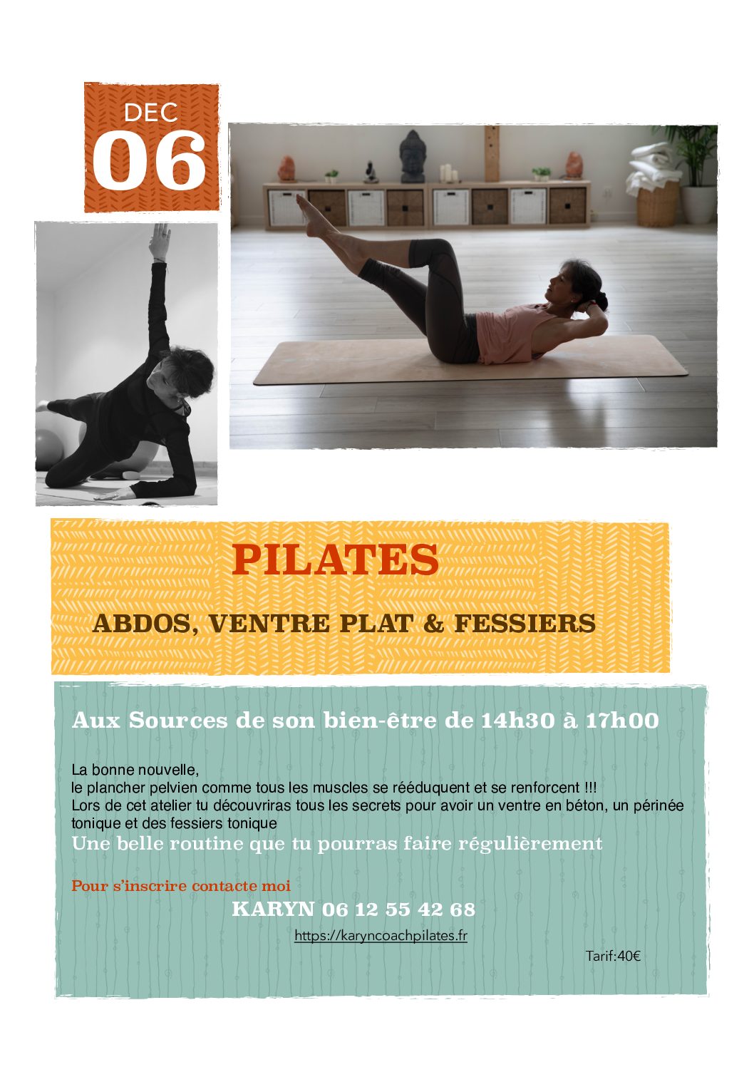 Atelier Abdos, ventre plat & fessiers